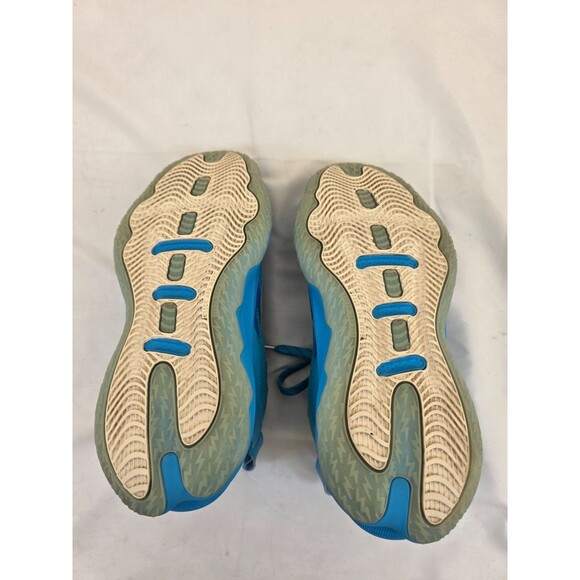 Adidas Dame 8 Young Dolla Basketball Shoe Blue Silver Damian Lilla Men Size 7.5 - Picture 7 of 11